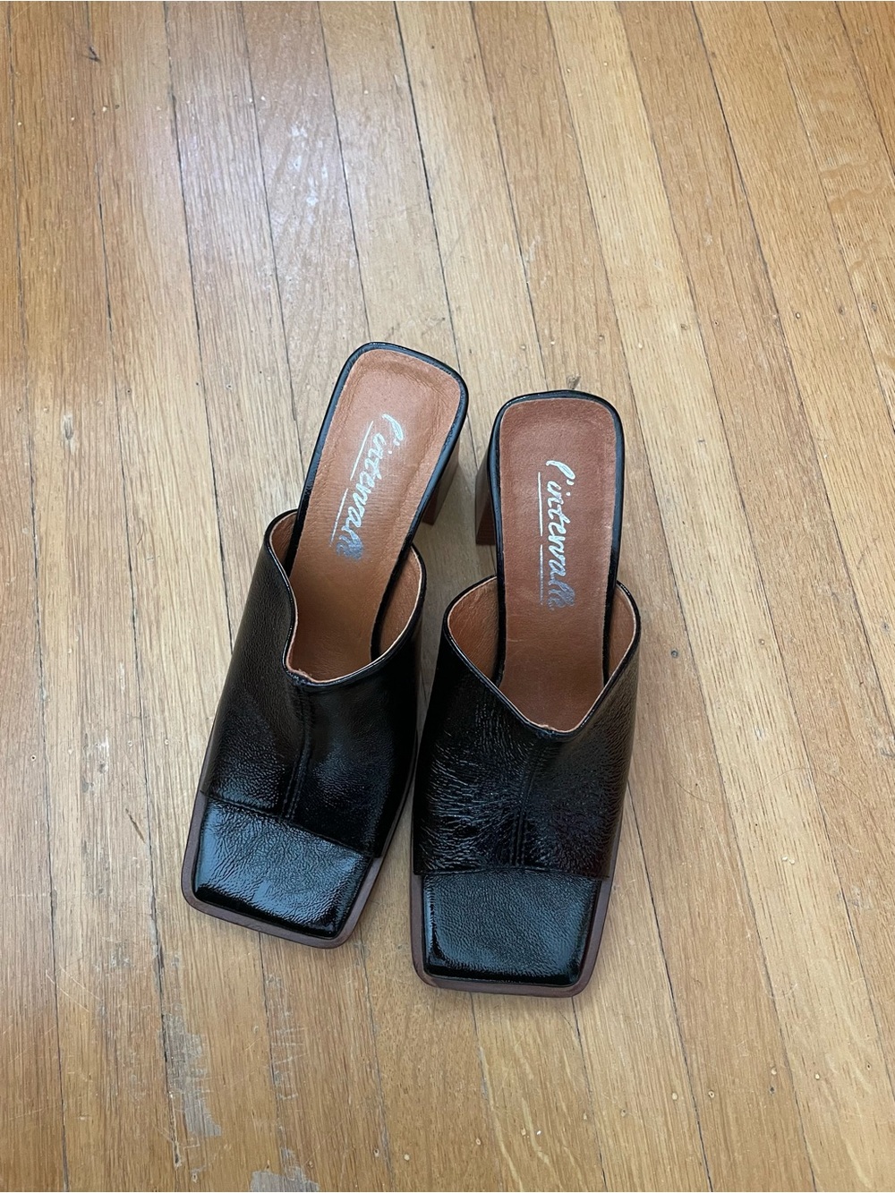 L’Intervalle Black Mule Heels size 40